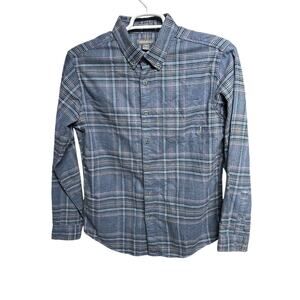 Eddie Bauer Blue Plaid Men’s Flannel Size Medium‎ LNC!